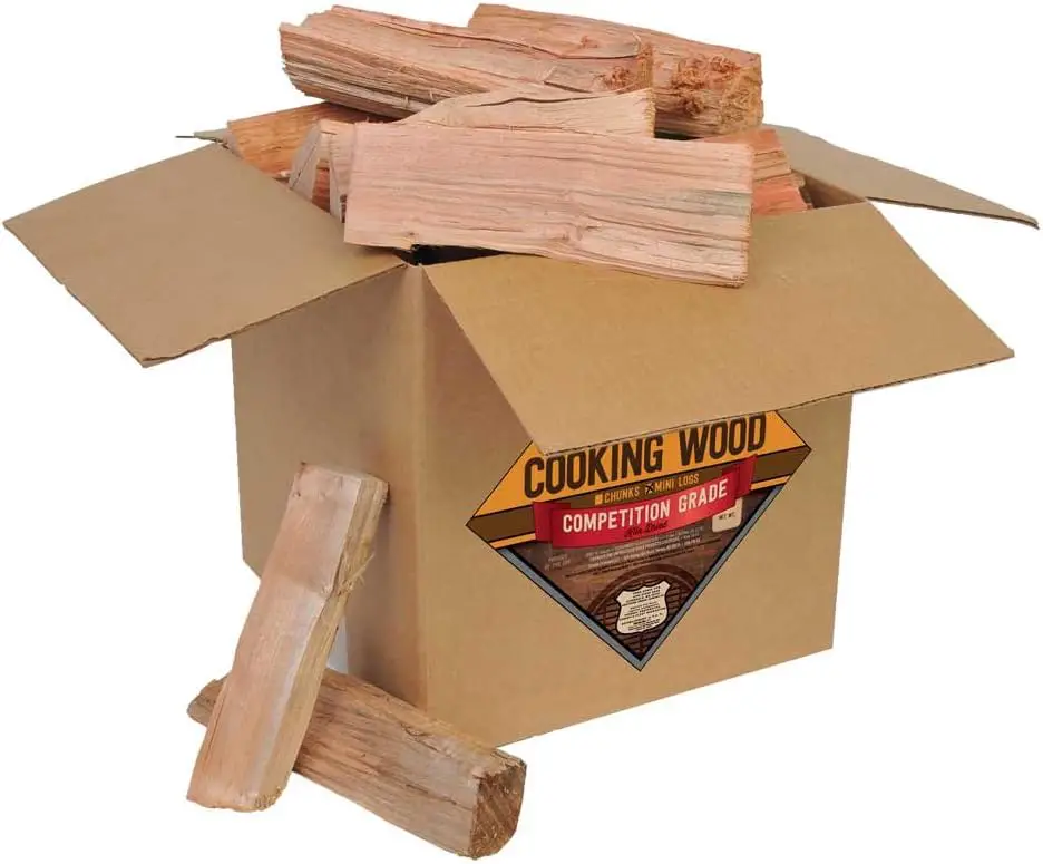 Smoak Firewood Cooking Wood Logs - USDA Certified Kiln Dried (8inch Pieces, 20-25lbs - Maple)