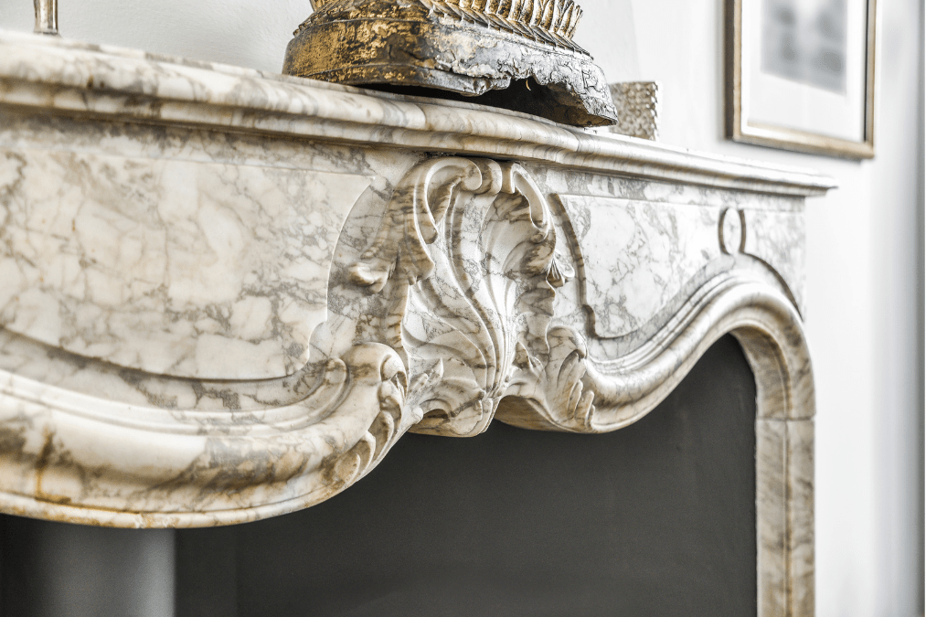12 Marble Fireplace Ideas for Your Sophisticated Home Image One, white classic marble mantle