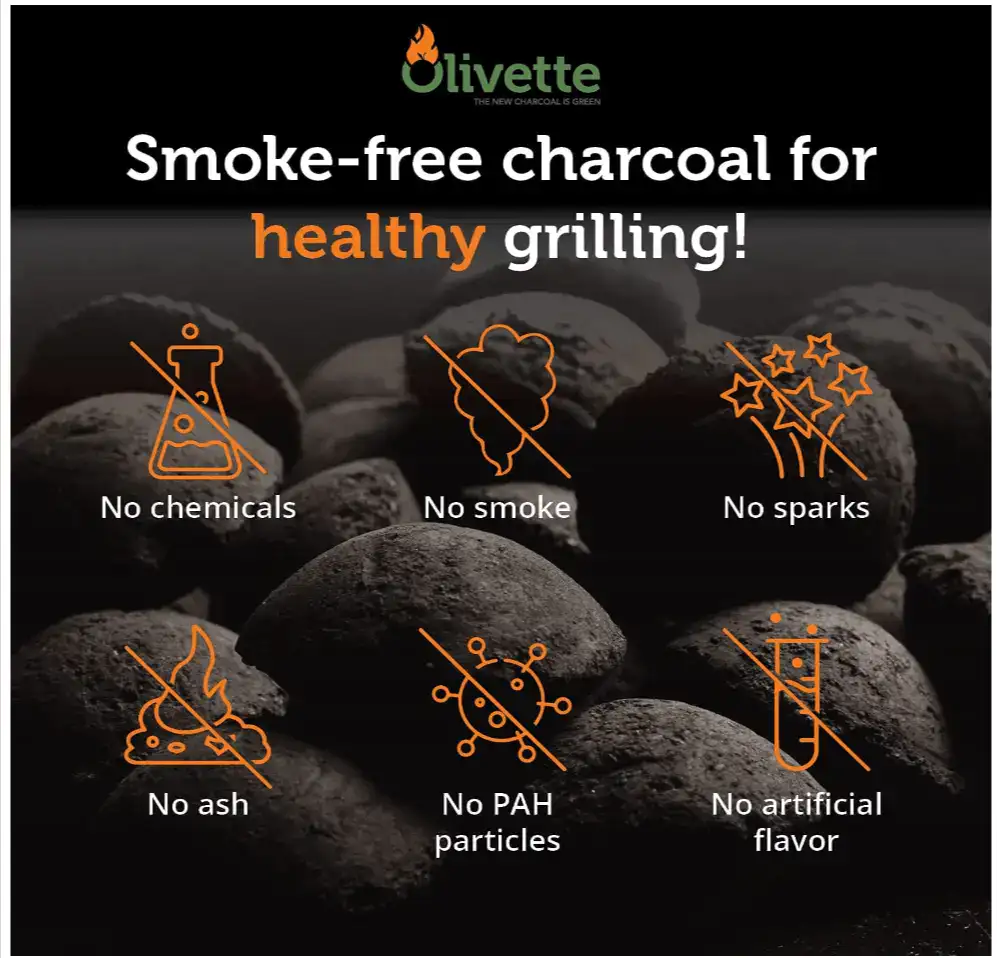 Smoke free charcoal benefits