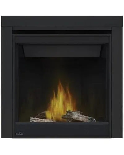Napoleon Ascent Direct Vent Gas Fireplace with glass front
