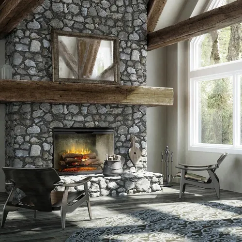 Dimplex Revillusion most realistic electric fireplace insert with flame depth