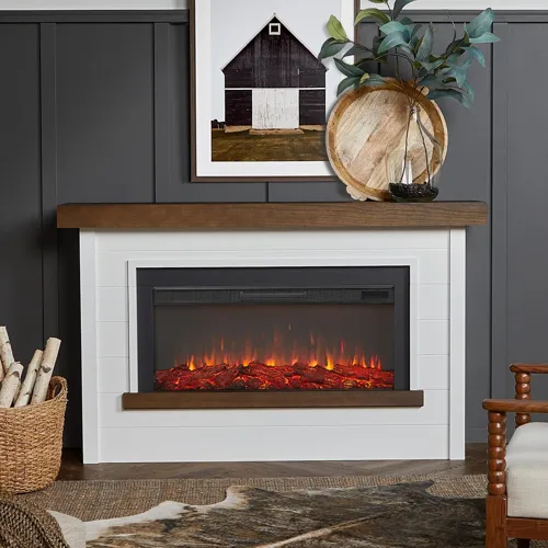 Real Flame Bernice most realistic electric fireplace with mantel